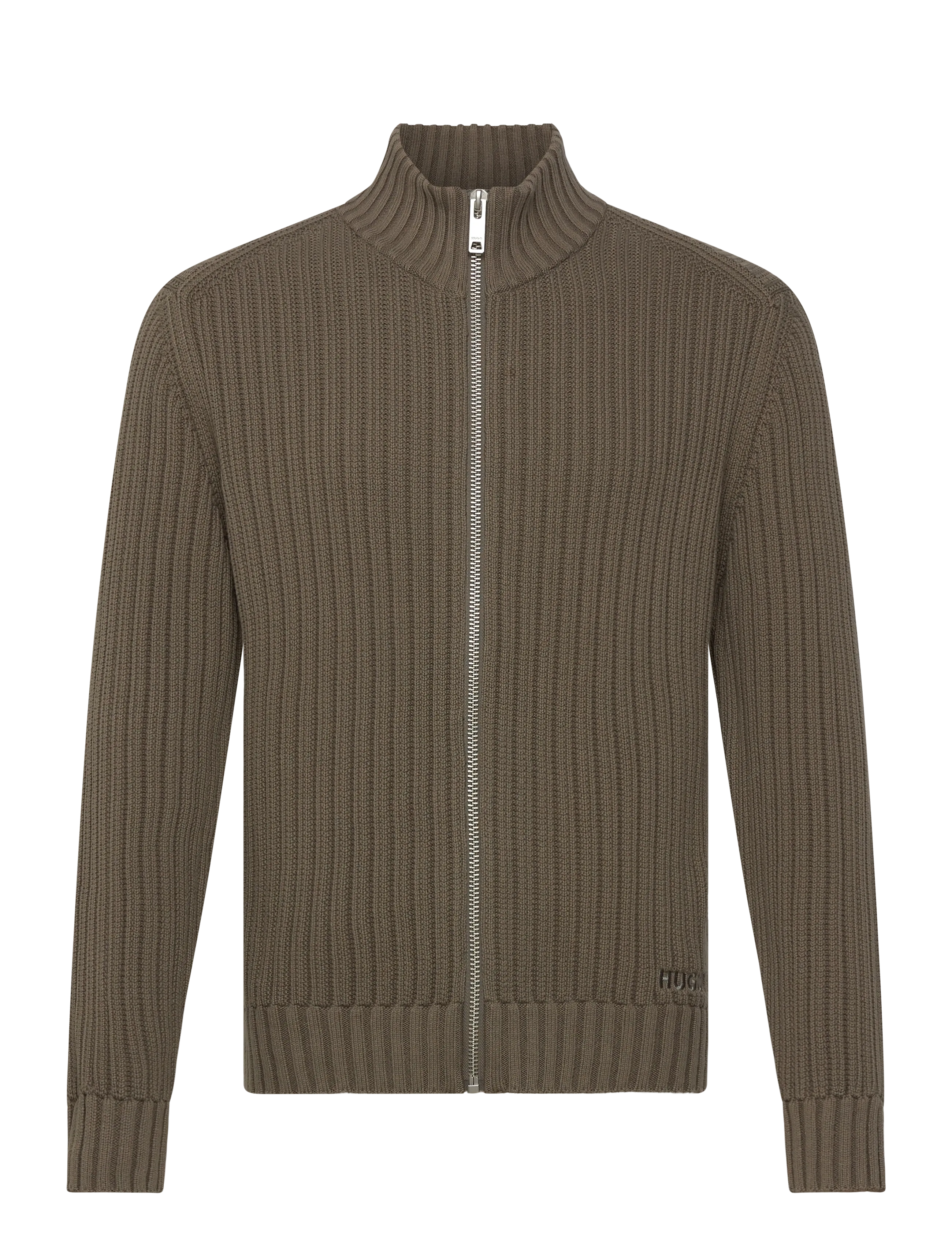 HUGO Sriton - Col roulé - MEDIUM GREY / brown
