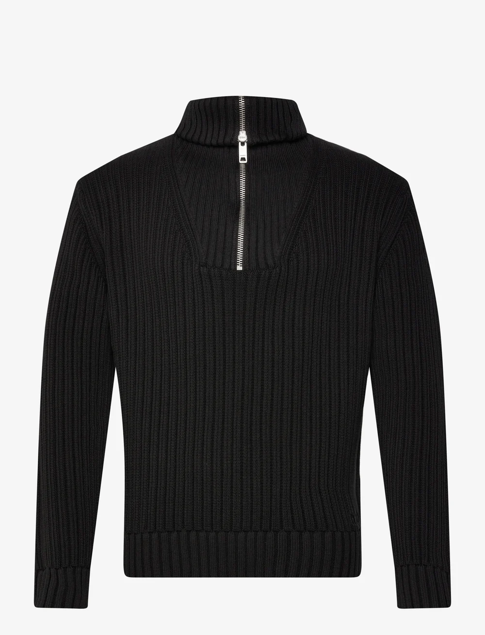 HUGO - Srigg - tõmblukk-kaelusega dressipluusid - black - 2