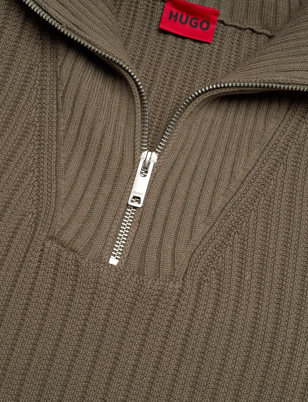 HUGO - Srigg - half zip - medium grey - 3