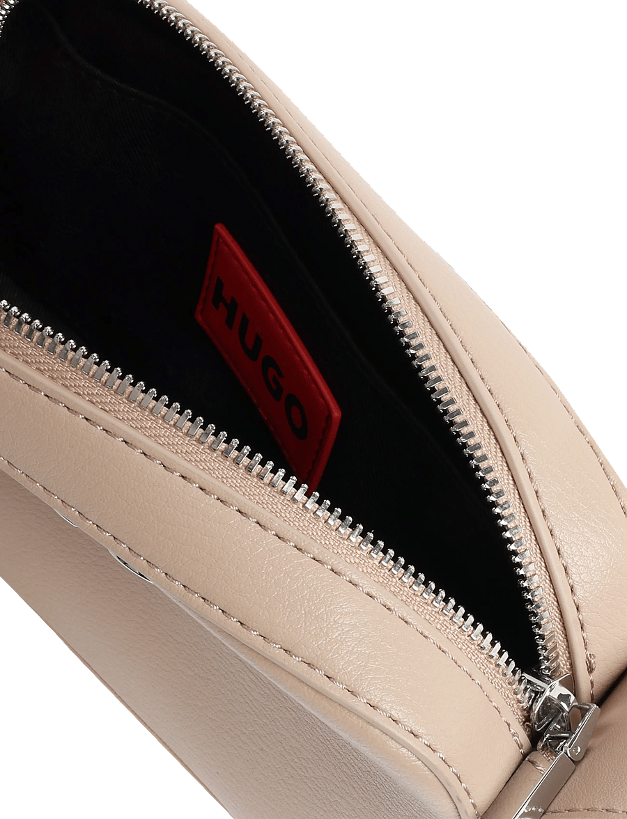 HUGO - Mel 2.0 Crossb. Zip - crossbody bags - light/pastel brown - 4