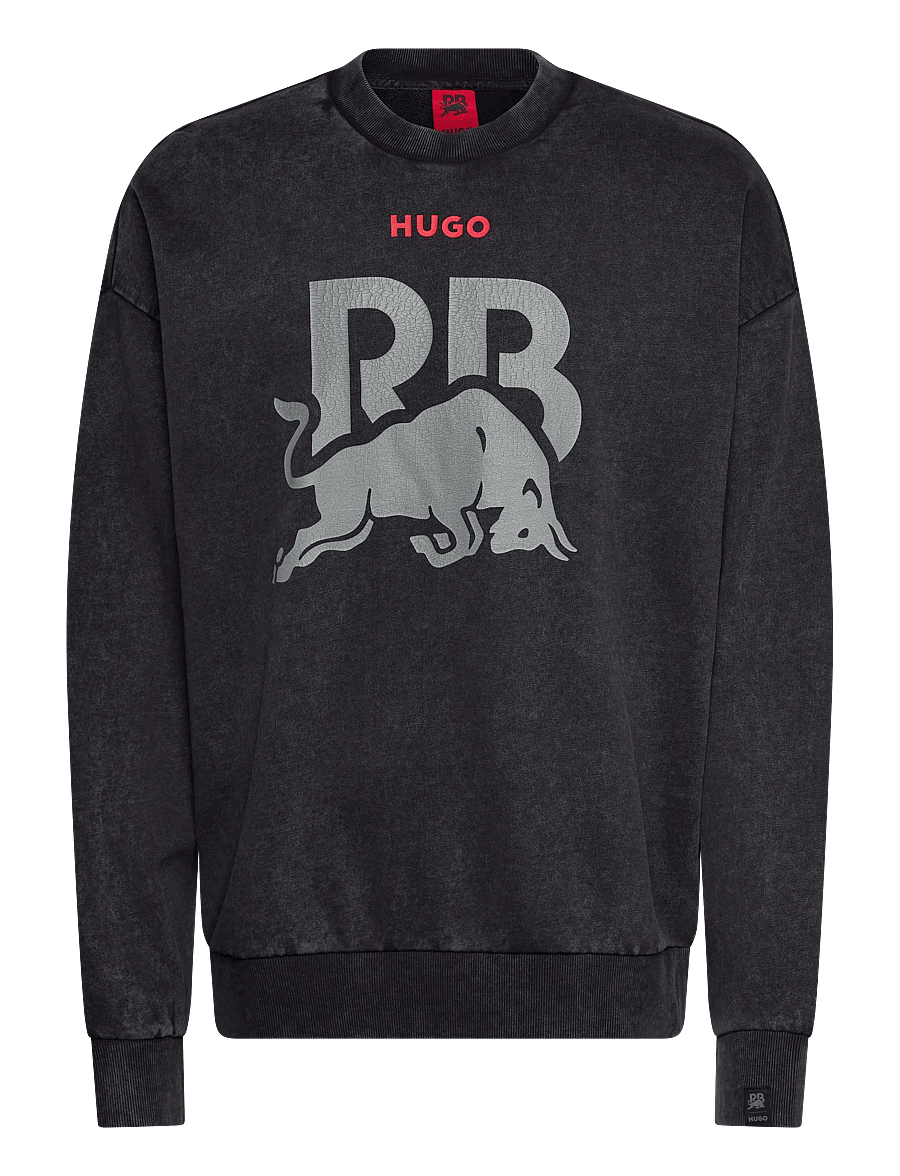 HUGO - CREWNECK WASH_01-RB2 - nach stil kaufen - black - 0