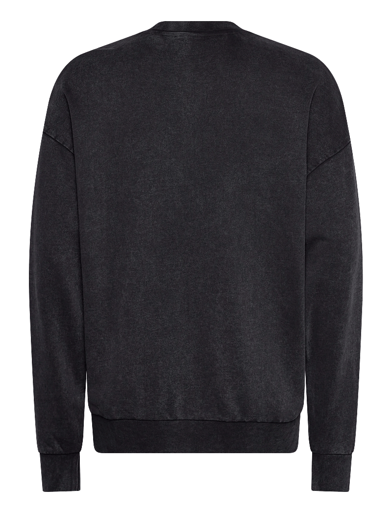 HUGO - CREWNECK WASH_01-RB2 - kläder - black - 1