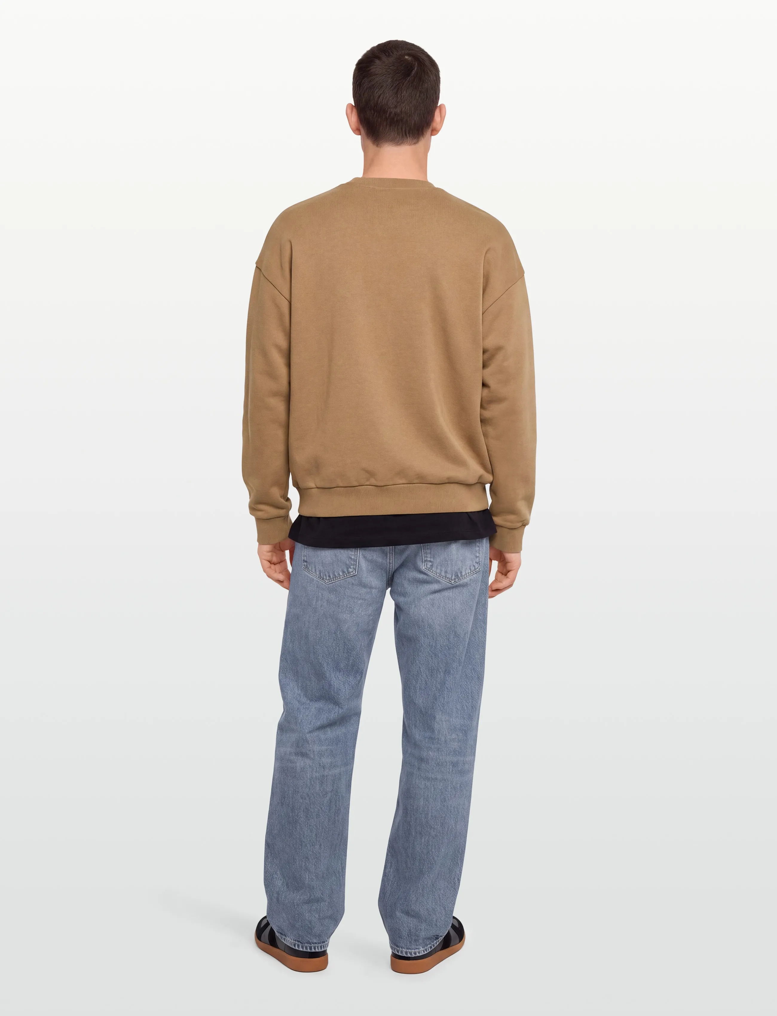 HUGO - CREWNECK WASH_01-RB2 - sweatshirts - medium beige - 4