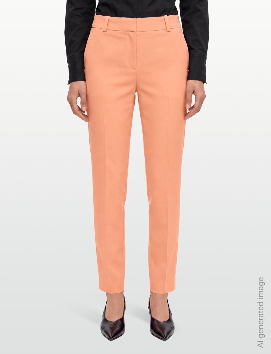 HUGO - Hetana - tailored trousers - bright orange - 3