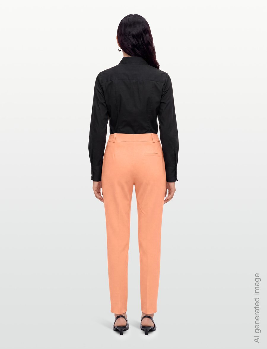 HUGO - Hetana - tailored trousers - bright orange - 4