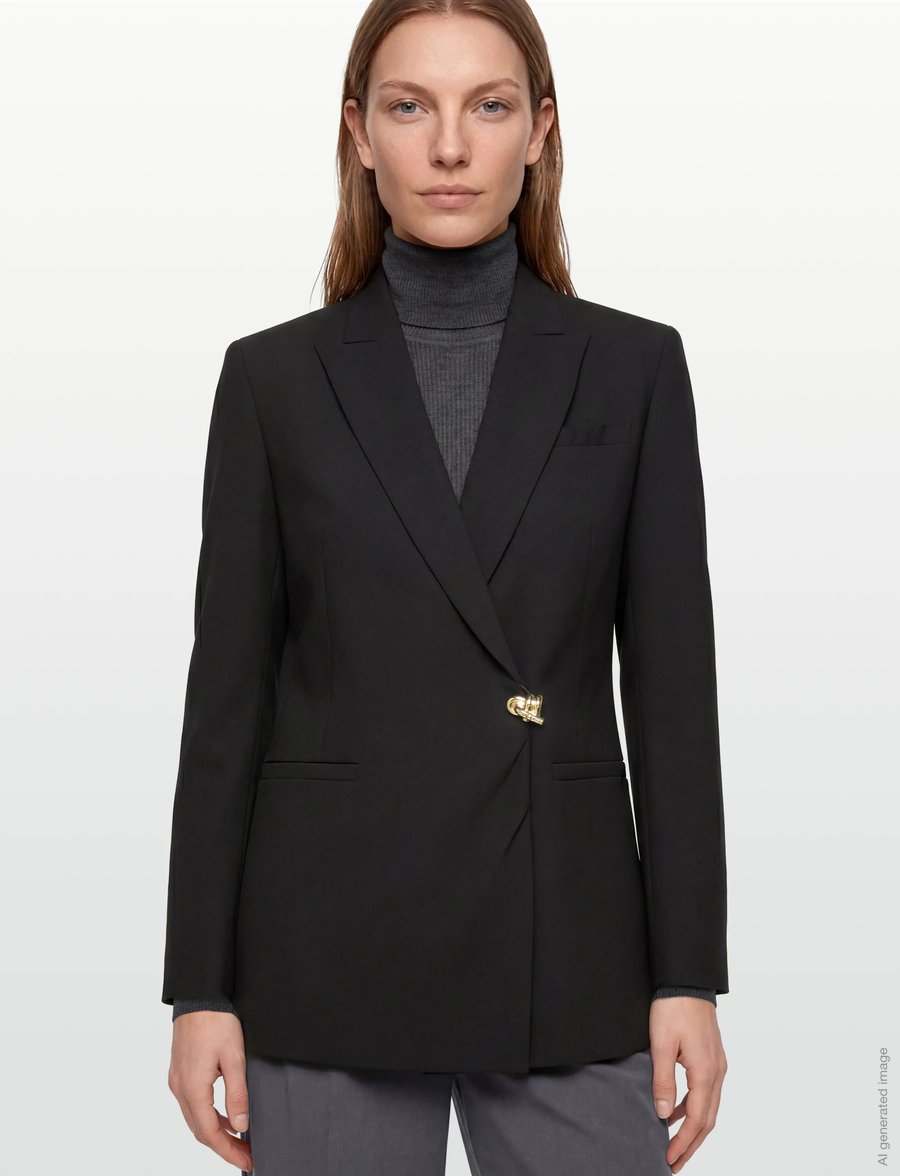 HUGO - Ameane - einreihige blazer - black - 3