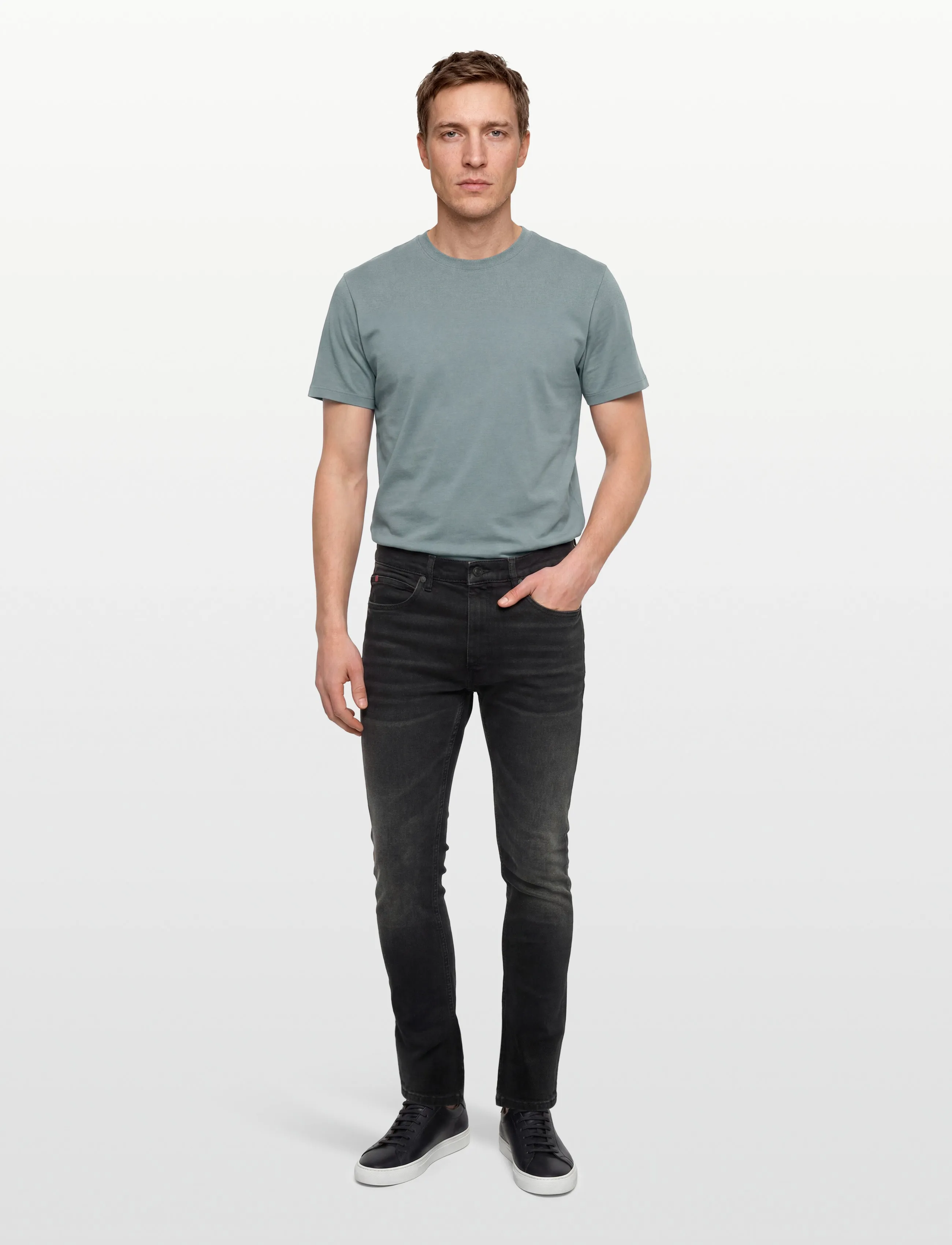 HUGO Hugo 734, 32 x 32, Black, Jeans > Skinny, Herre