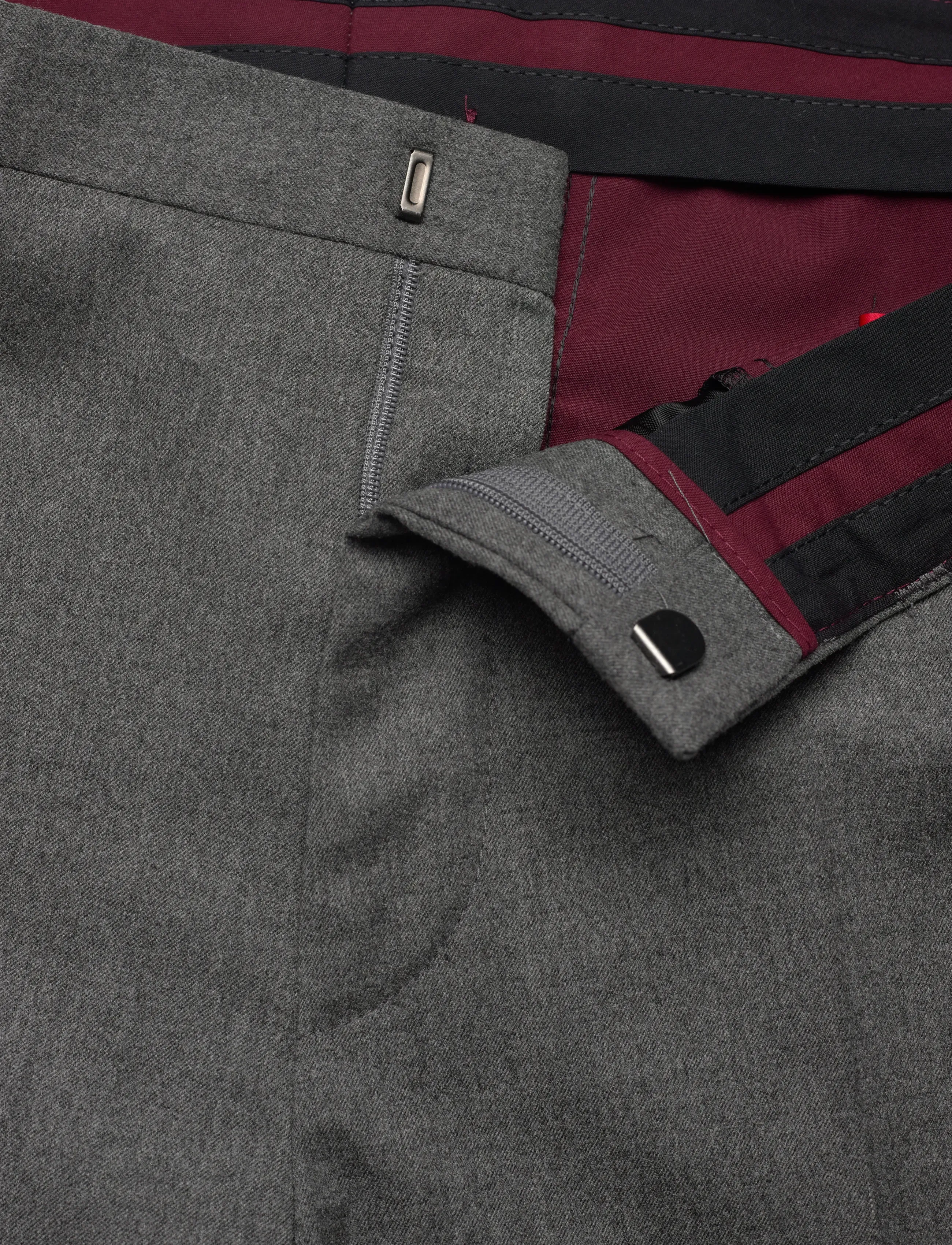 HUGO - Hesten253X - kostiuminės kelnės - medium grey - 3
