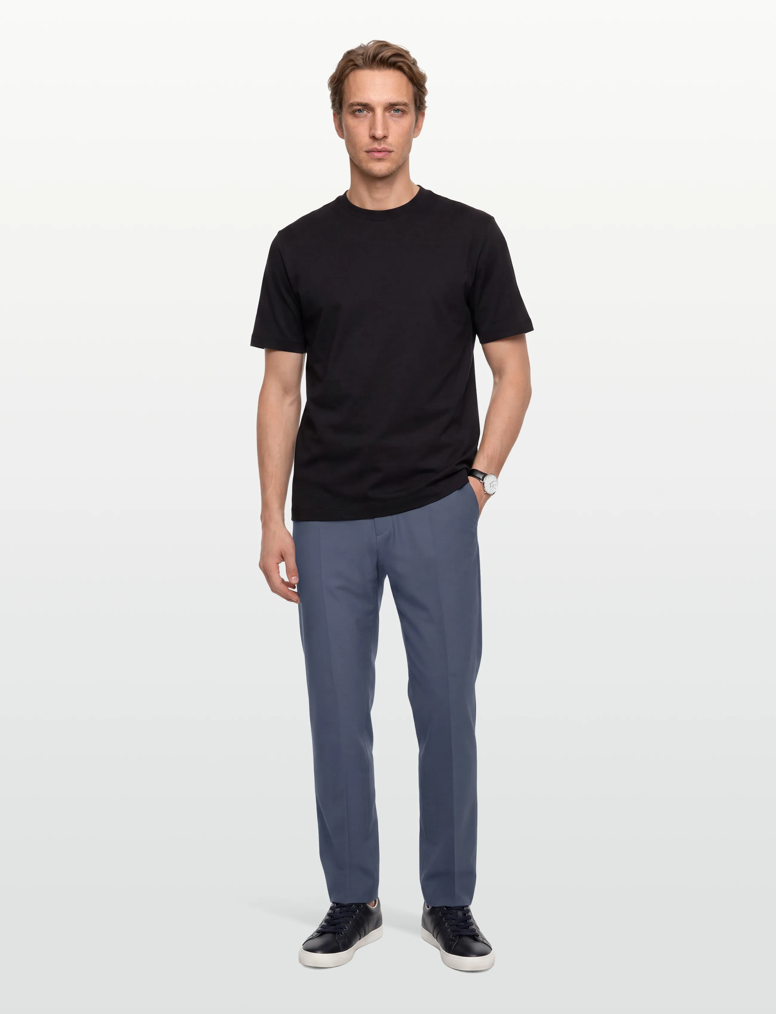 HUGO Teagan231X, 48, Blue, Bukser > Formelle Bukser, Herre