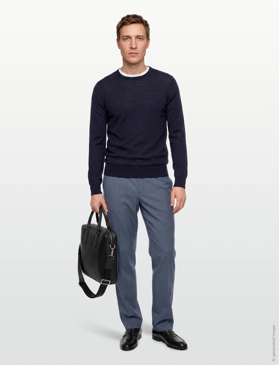 HUGO - Gos233F1X - anzugshosen - open blue - 0