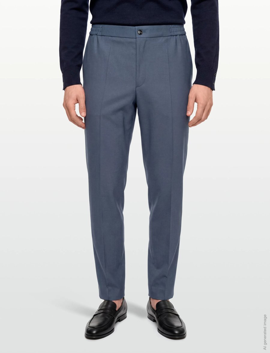 HUGO - Gos233F1X - anzugshosen - open blue - 3