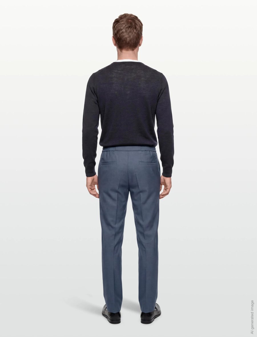HUGO - Gos233F1X - anzugshosen - open blue - 4