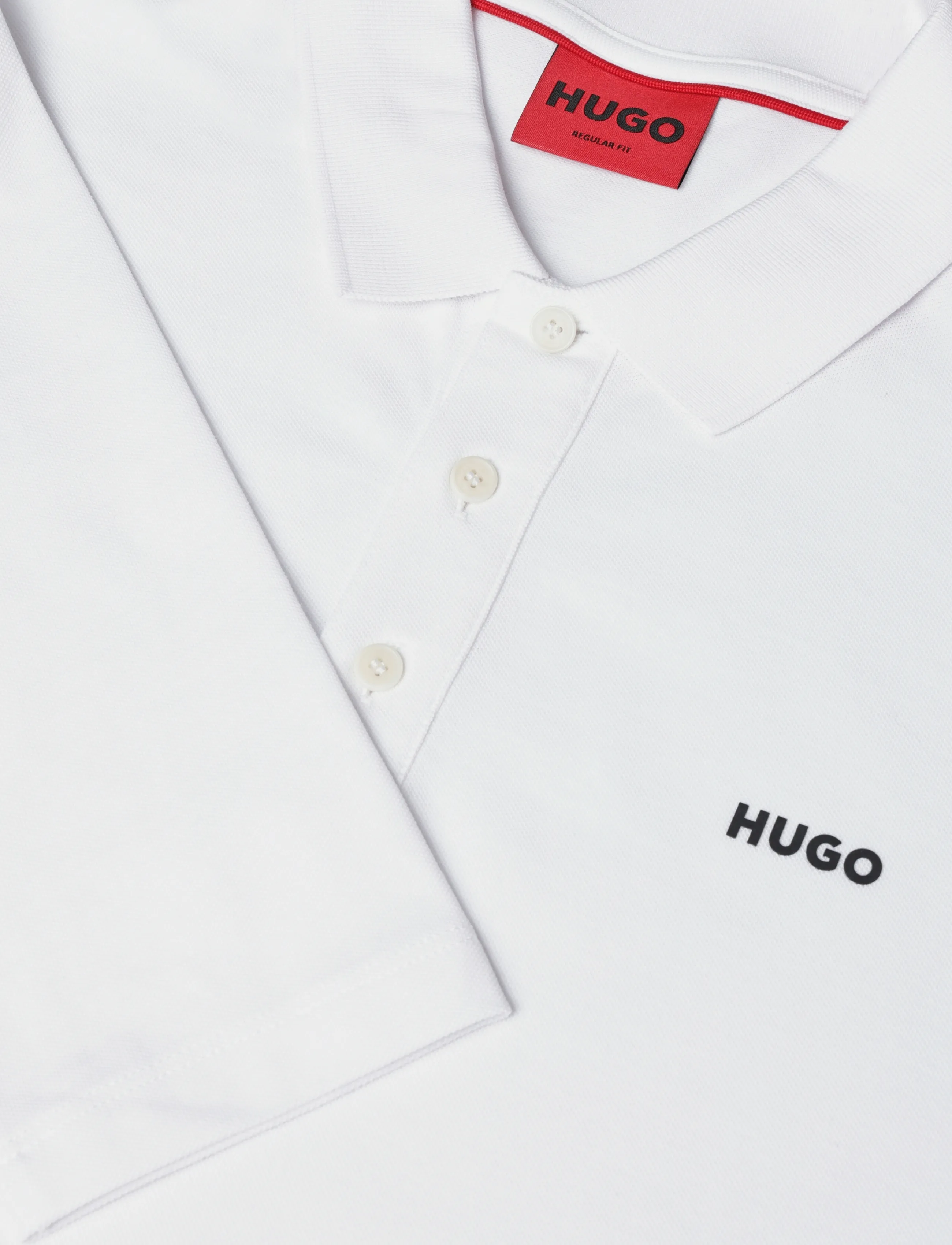 HUGO - Donoslong - langærmede poloer - white - 2