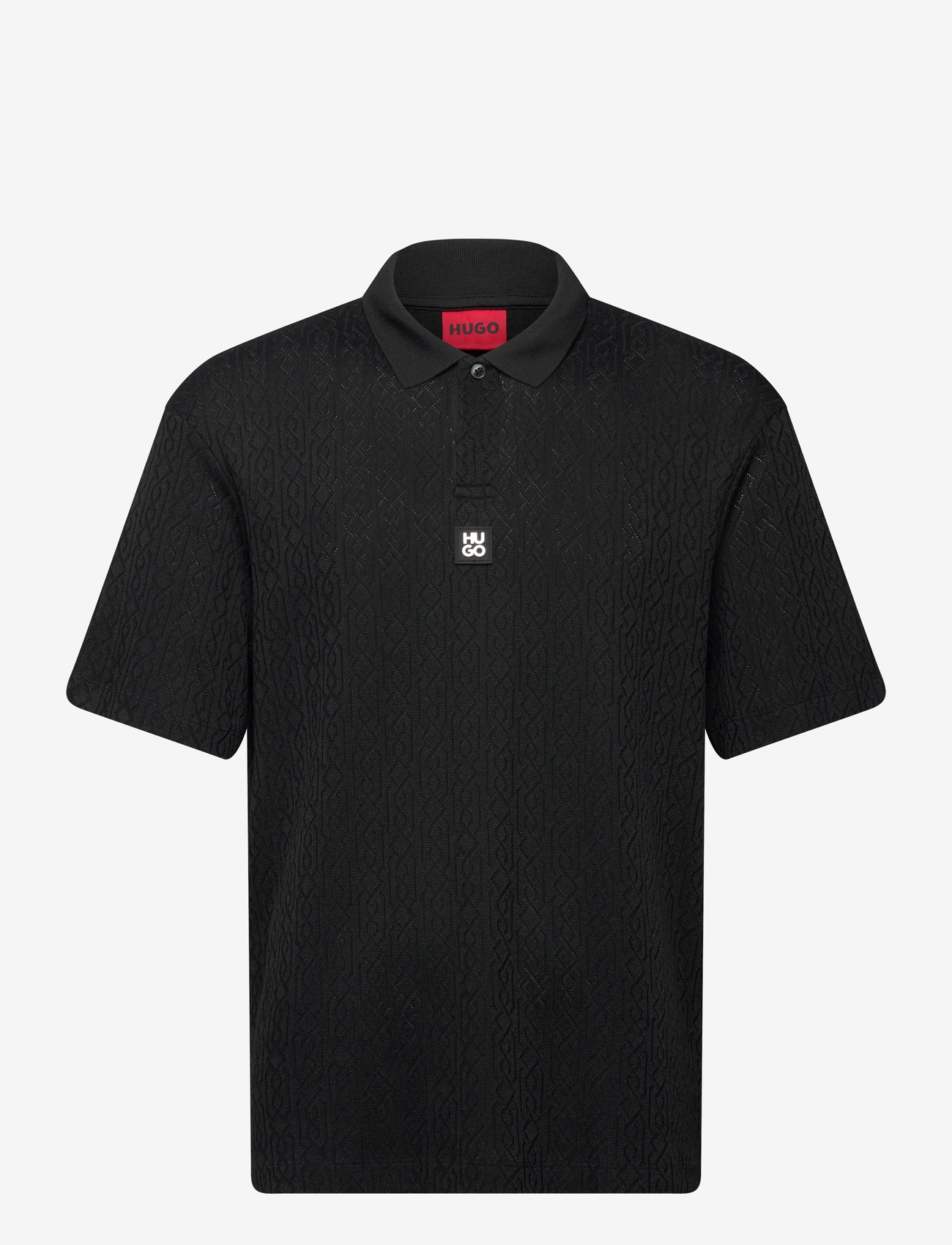 HUGO - Dallovo - kortærmede poloer - black - 0