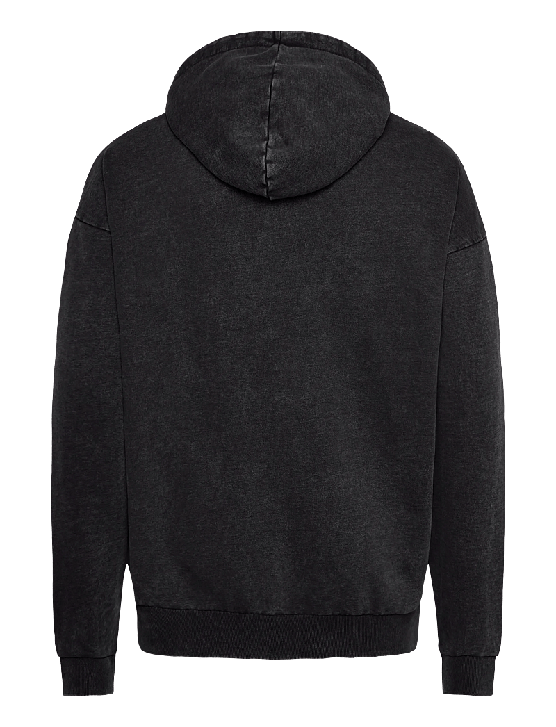 HUGO - HOODIE WASH_01-RB25 - hættetrøjer - black - 1