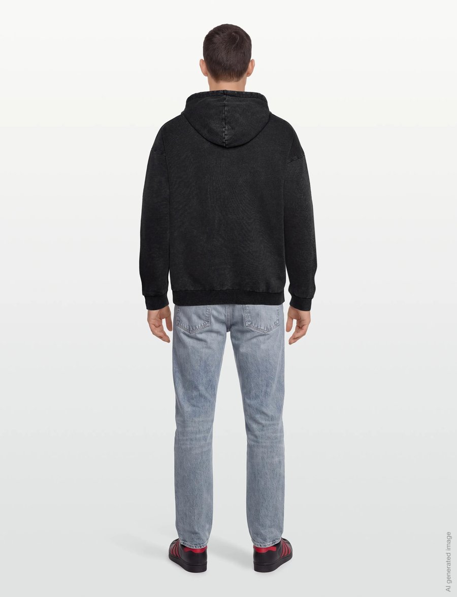 HUGO - HOODIE WASH_01-RB25 - kapuzenpullover - black - 4