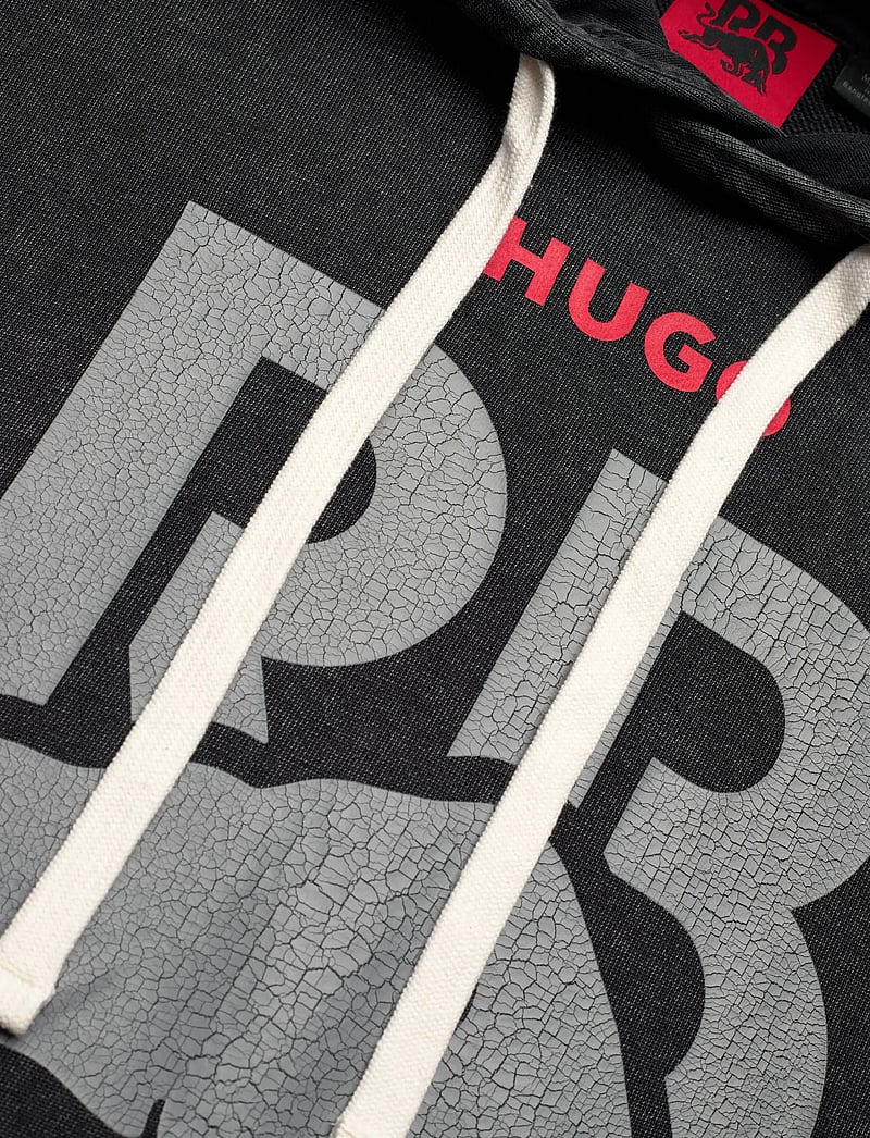 HUGO - HOODIE WASH_01-RB25 - hættetrøjer - black - 2