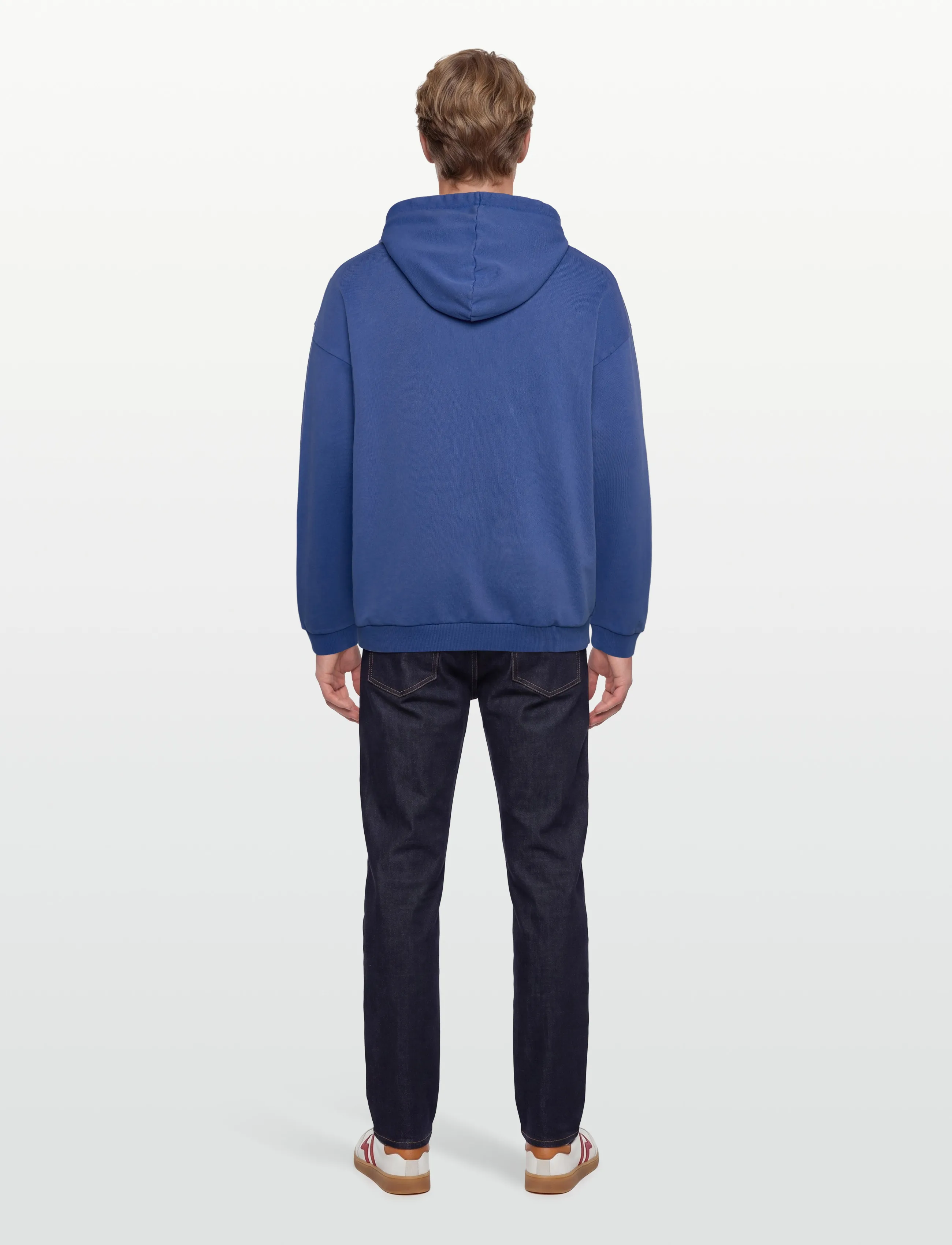 HUGO - HOODIE WASH_01-RB25 - sweatshirts - medium blue - 4