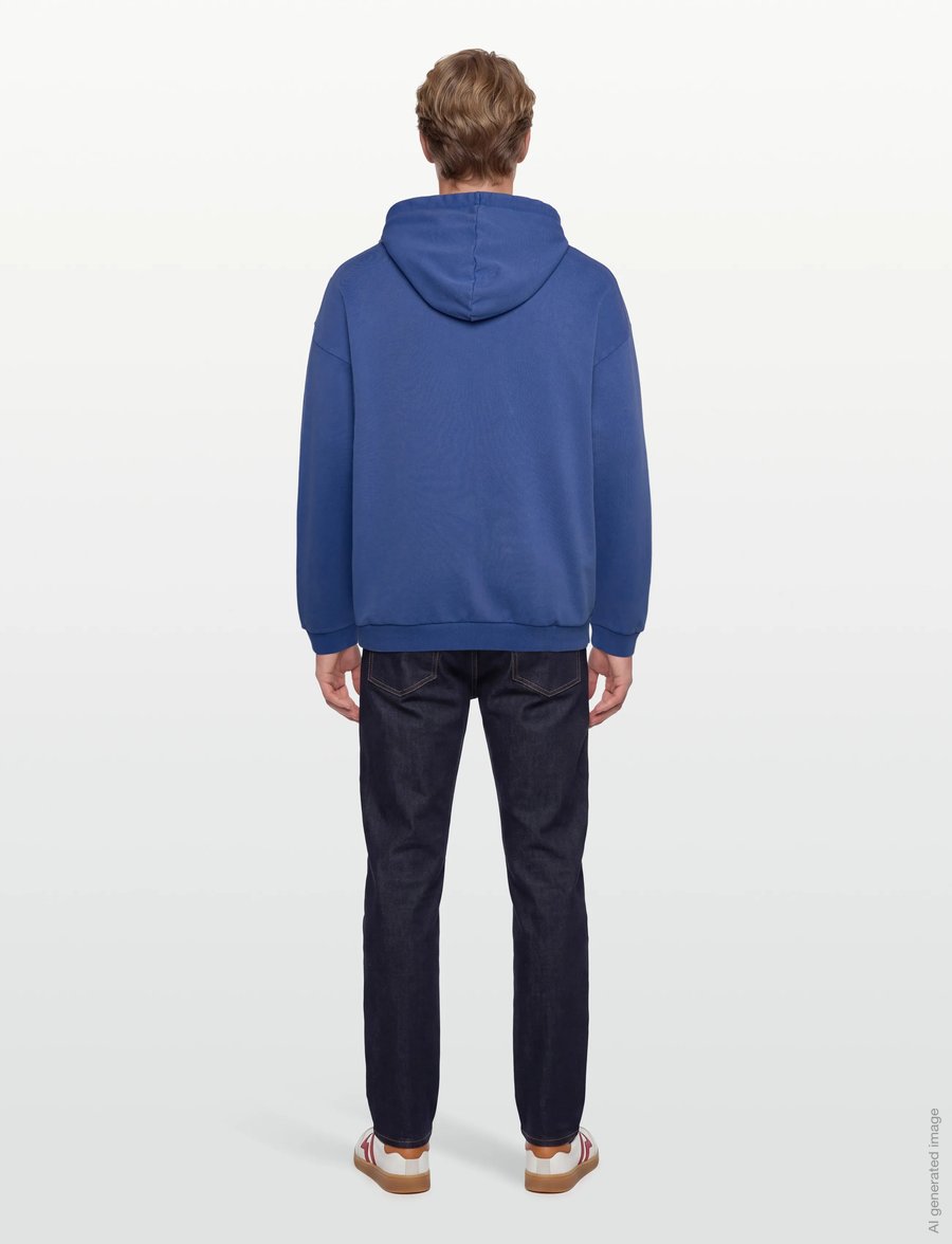HUGO - HOODIE WASH_01-RB25 - kapuzenpullover - medium blue - 4