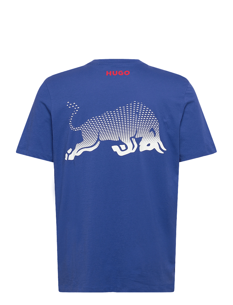 HUGO - VCARB TEE_01-RB25 - kortärmade t-shirts - medium blue - 1