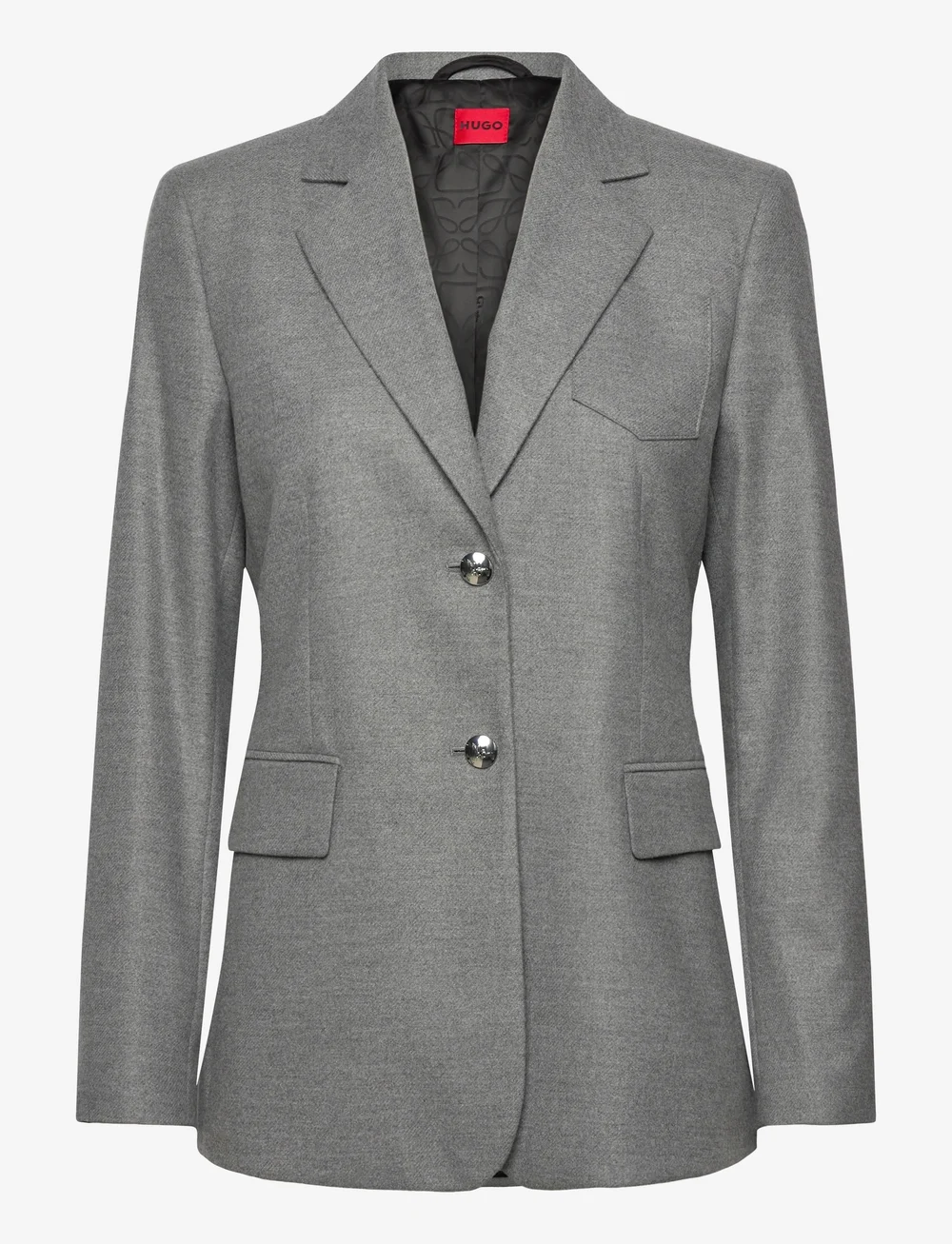 HUGO - Agilena - enkeltradede blazere - silver - 0