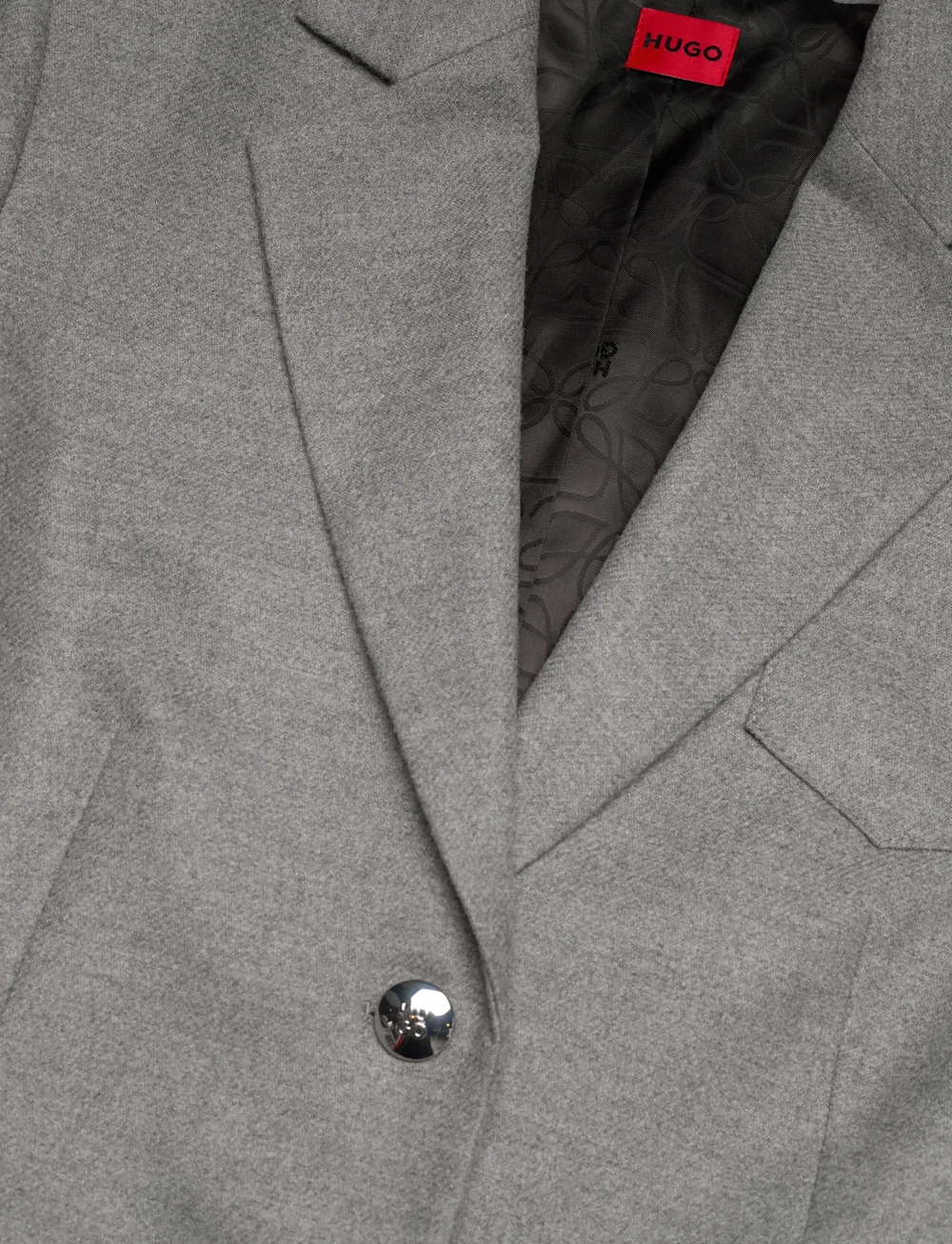 HUGO - Agilena - enkeltradede blazere - silver - 2