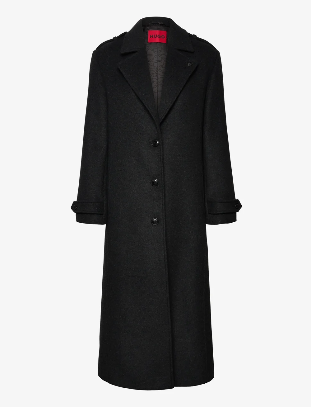 HUGO - Milehe - wełniane płaszcze - dark grey - 0