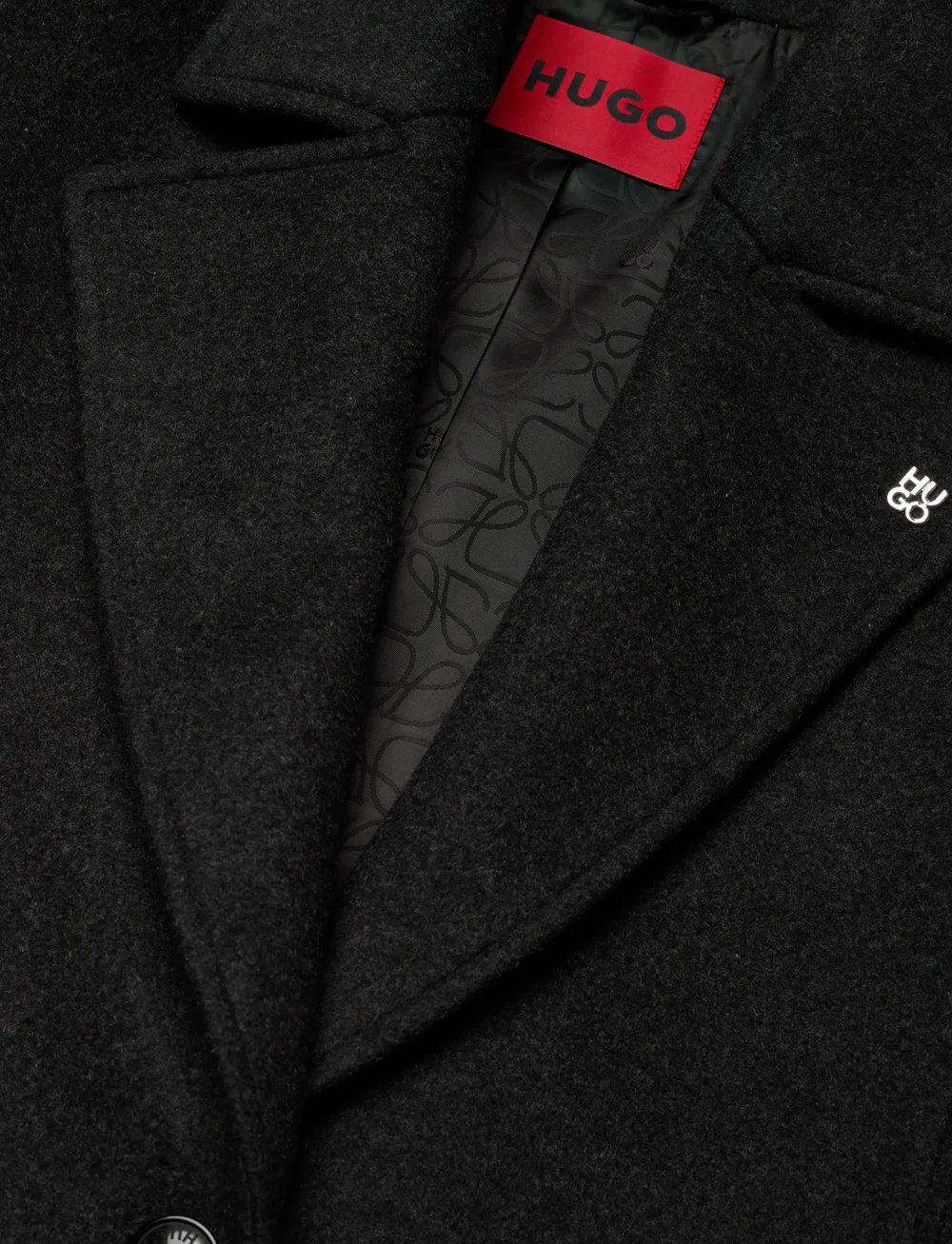 HUGO - Milehe - wełniane płaszcze - dark grey - 2