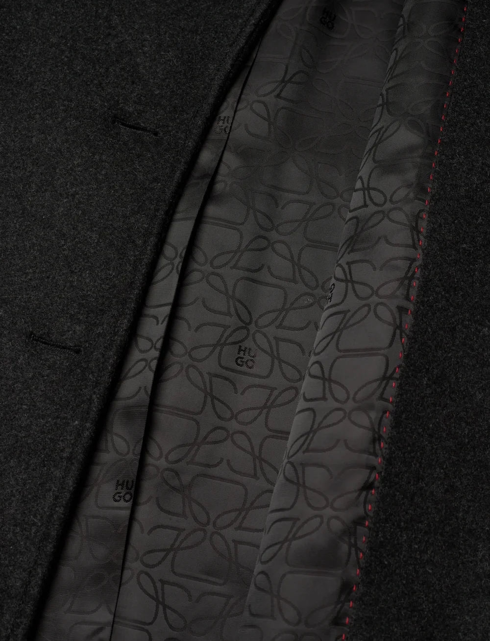 HUGO - Milehe - wełniane płaszcze - dark grey - 4