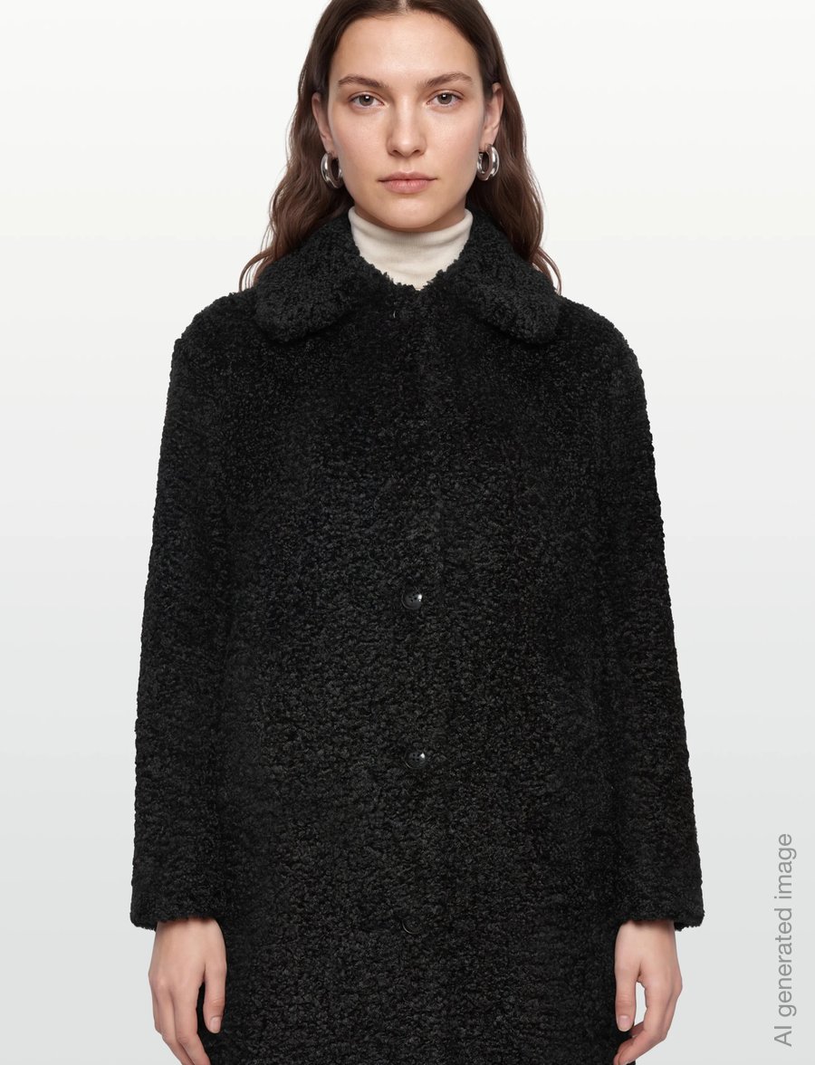 HUGO - Mimina-1 - kunstpelz - black - 3