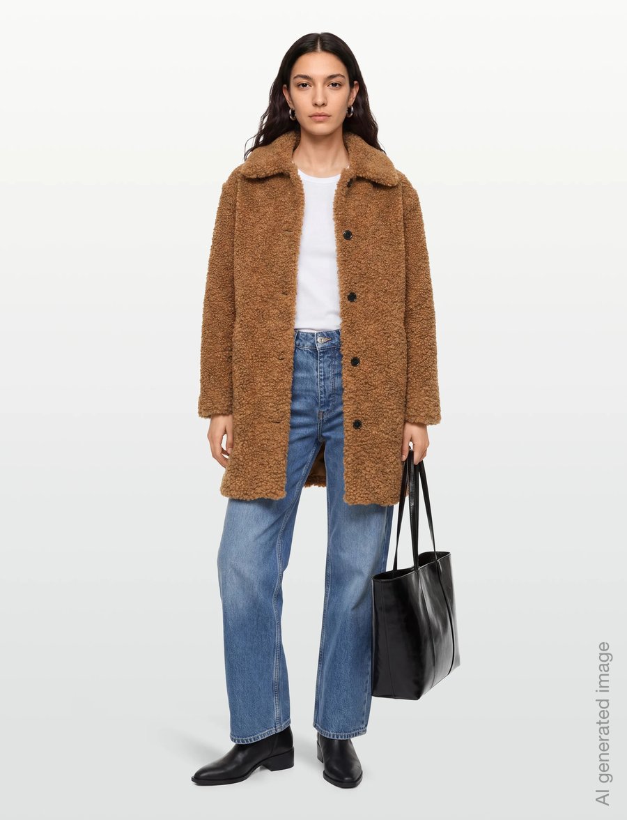 HUGO - Mimina-1 - kunstpelz - light/pastel brown - 0