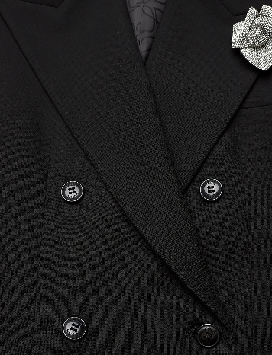 HUGO - Amelora - zweireihige blazer - black - 2