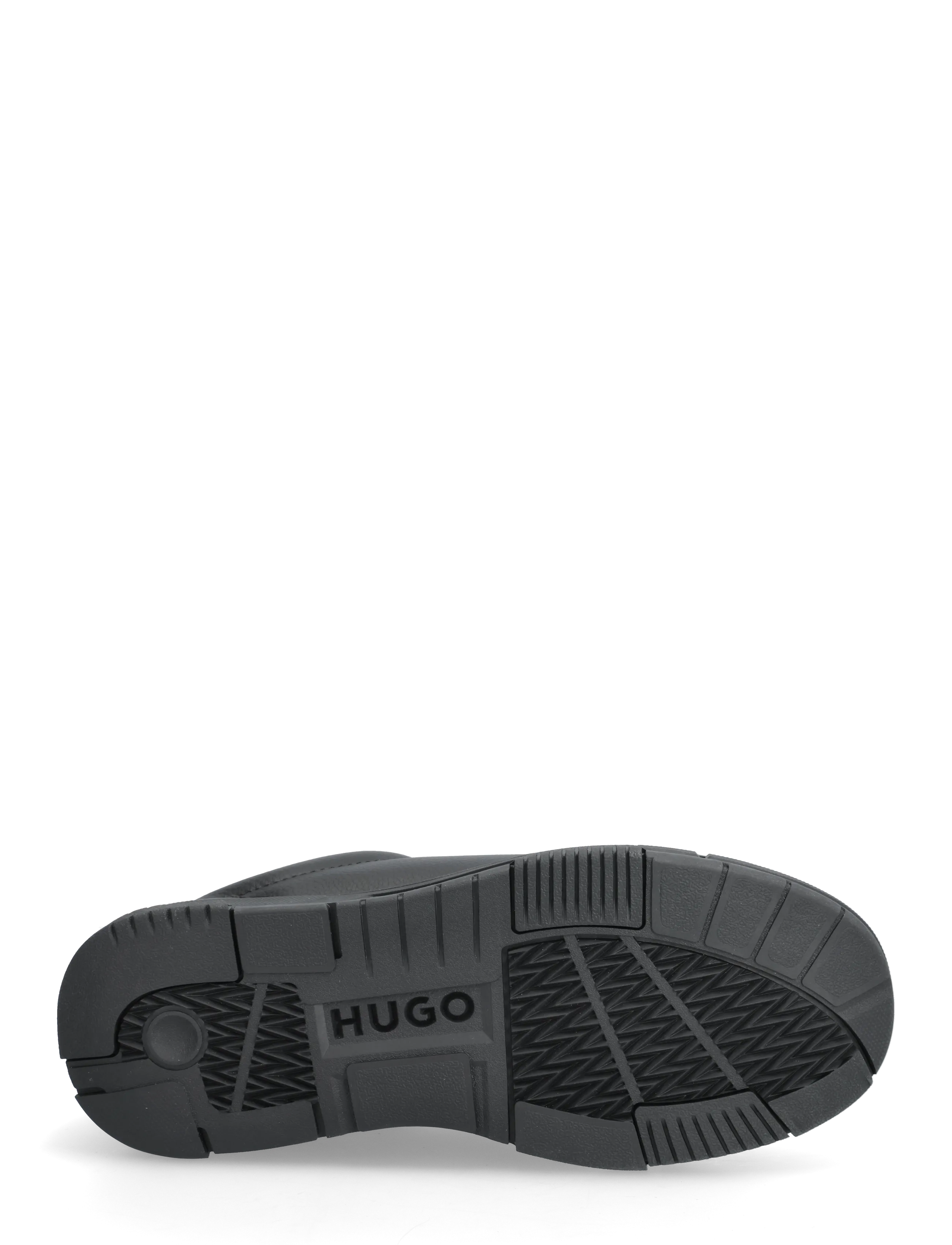 HUGO - Yarrow_tenn_grpu - sneakers med lavt skaft - black - 4