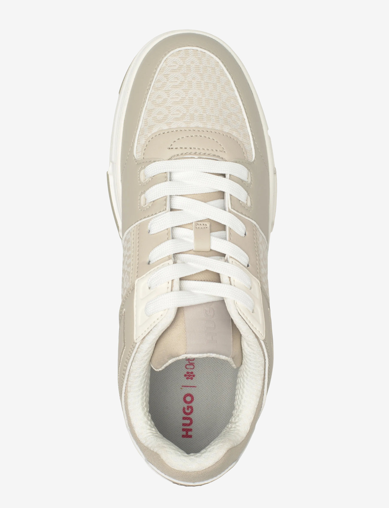 HUGO - Yarrow_tenn_mepulg - låga sneakers - light beige - 3
