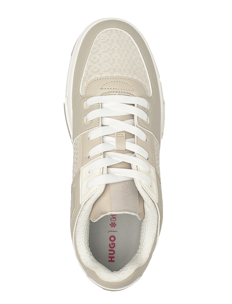 HUGO - Yarrow_tenn_mepulg - låga sneakers - light beige - 3