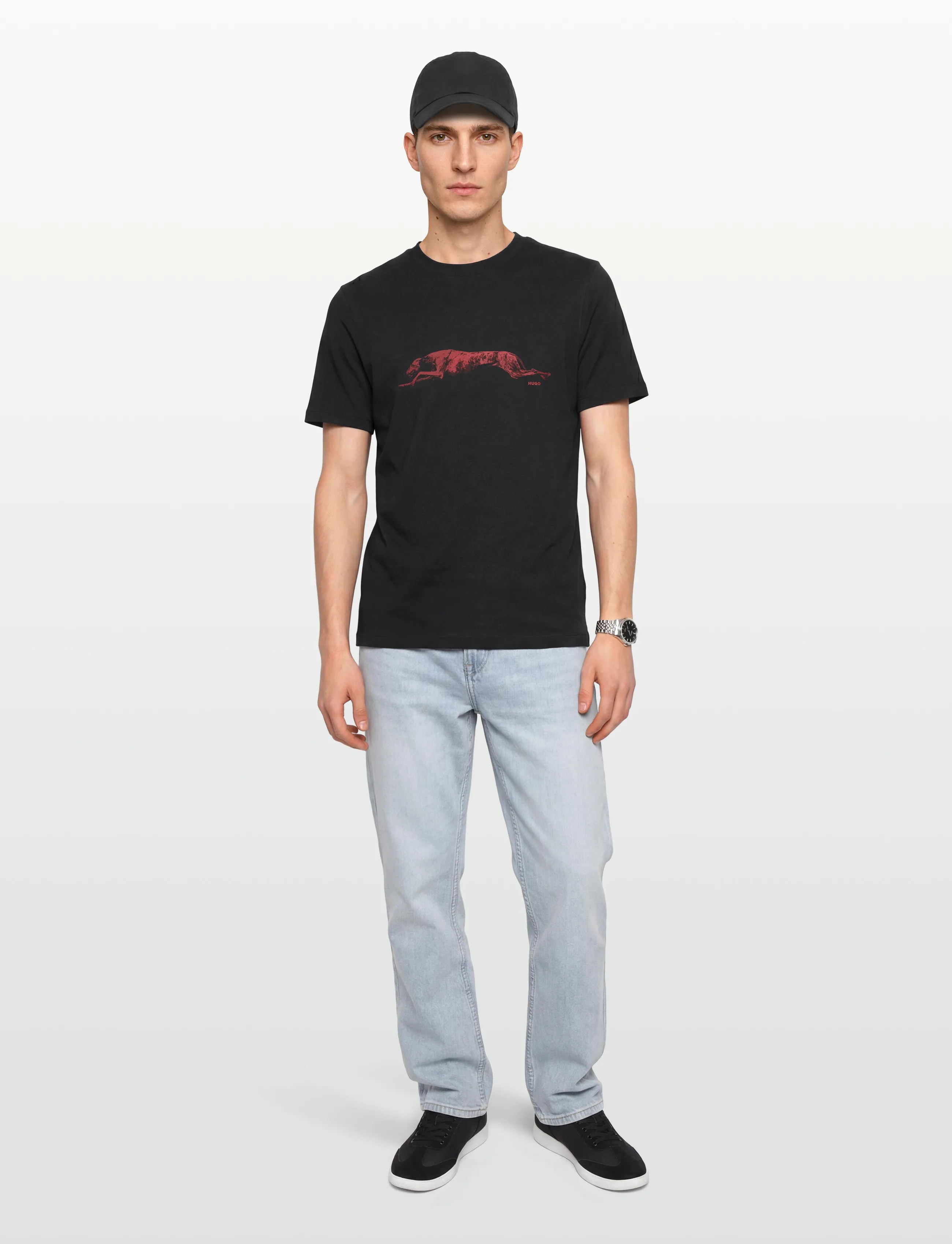 HUGO Didug - T-särgid - BLACK / navy