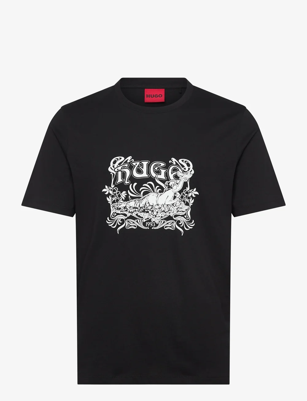 HUGO - Diwom - kortærmede t-shirts - black - 0