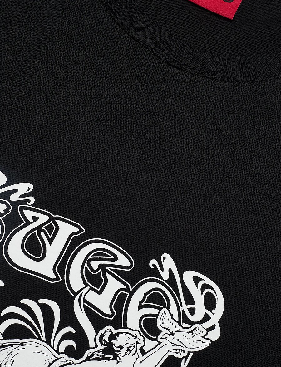 HUGO - Diwom - kortärmade t-shirts - black - 2