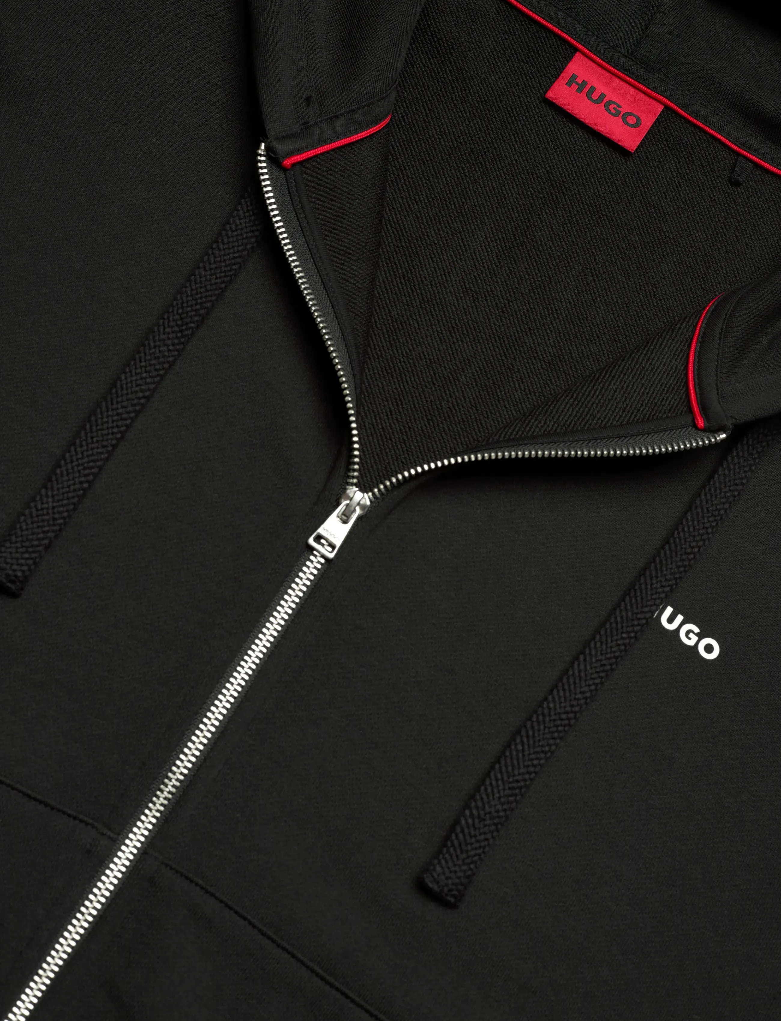 HUGO - Dapozip - sweatshirts - black - 5