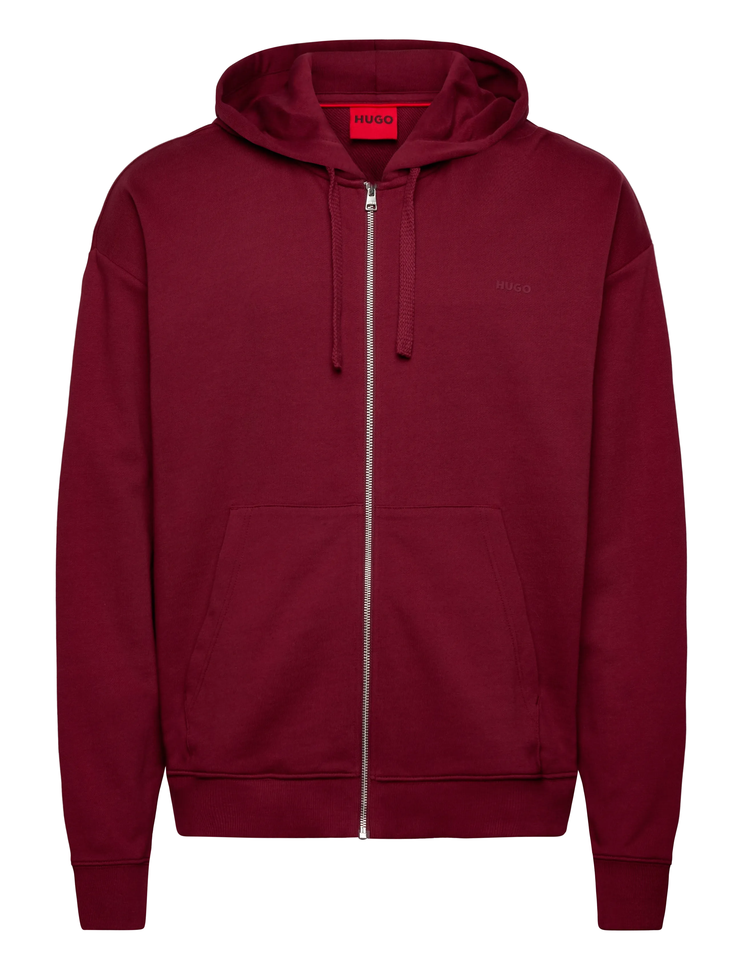 HUGO Dapozip - Kapuutsiga pusad - DARK PINK / burgundy