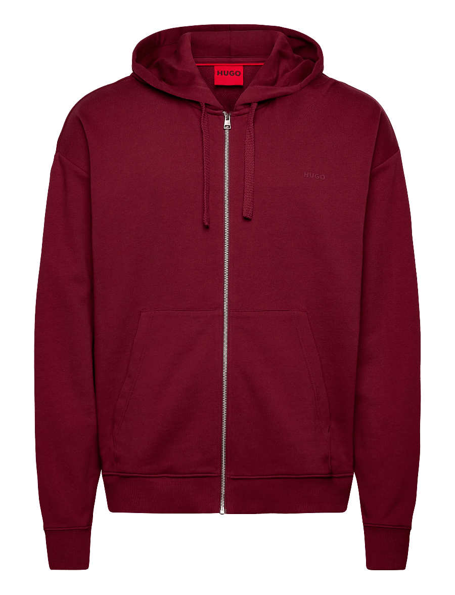 HUGO - Dapozip - kapuutsiga pusad - dark pink - 0