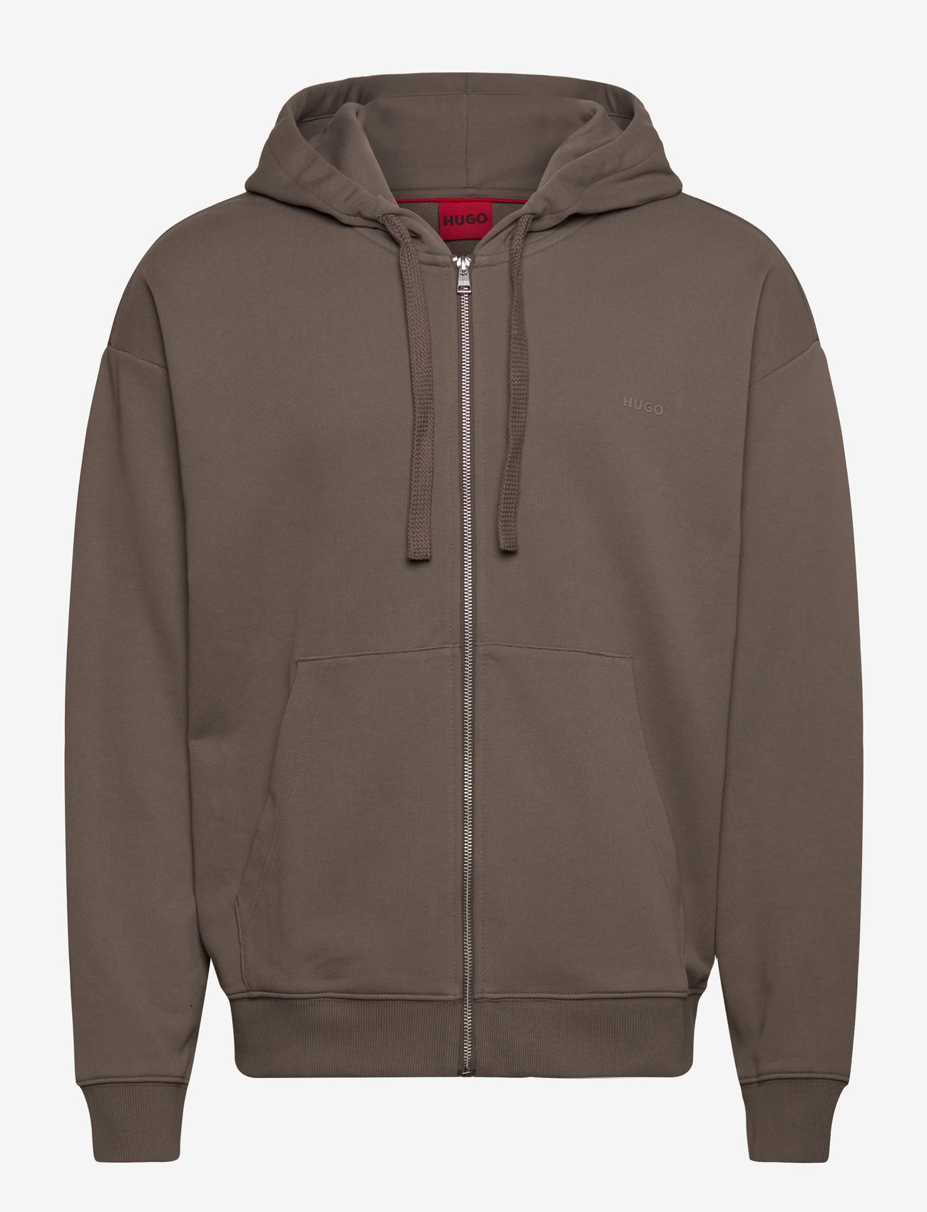 HUGO - Dapozip - hættetrøjer - medium grey - 0