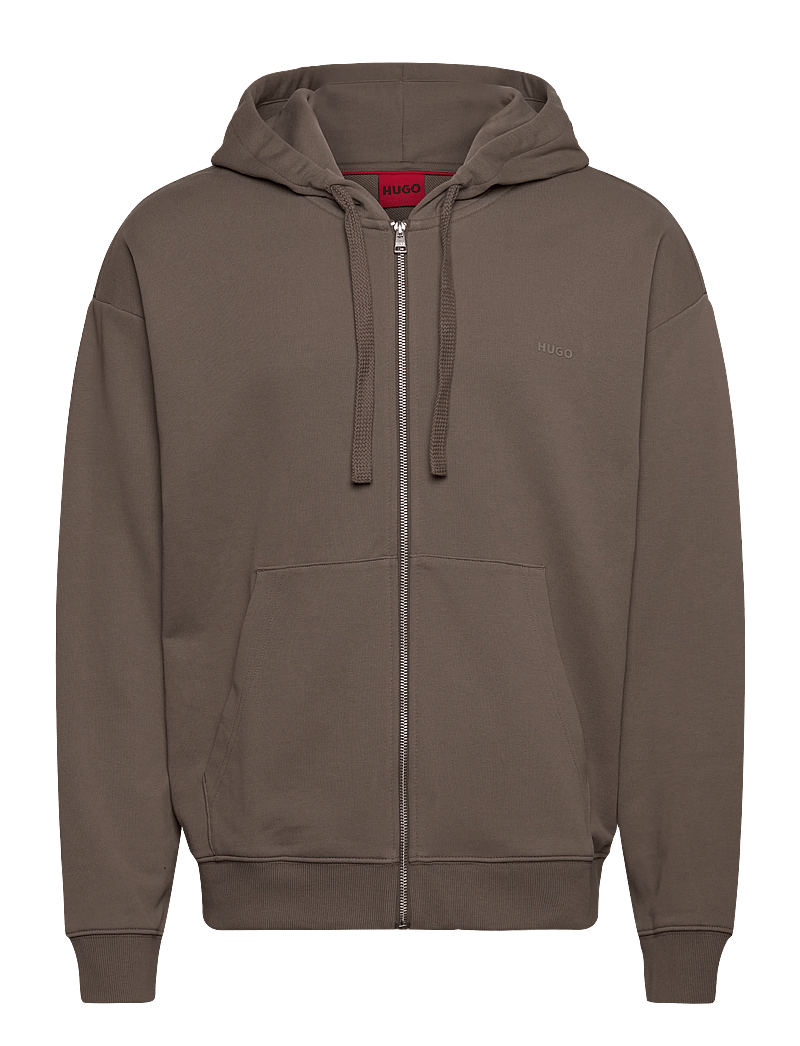 HUGO - Dapozip - hættetrøjer - medium grey - 0
