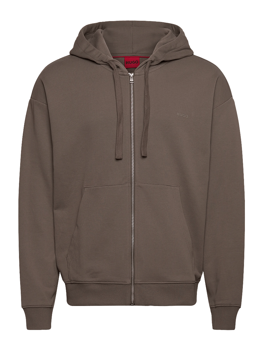 HUGO - Dapozip - hættetrøjer - medium grey - 0