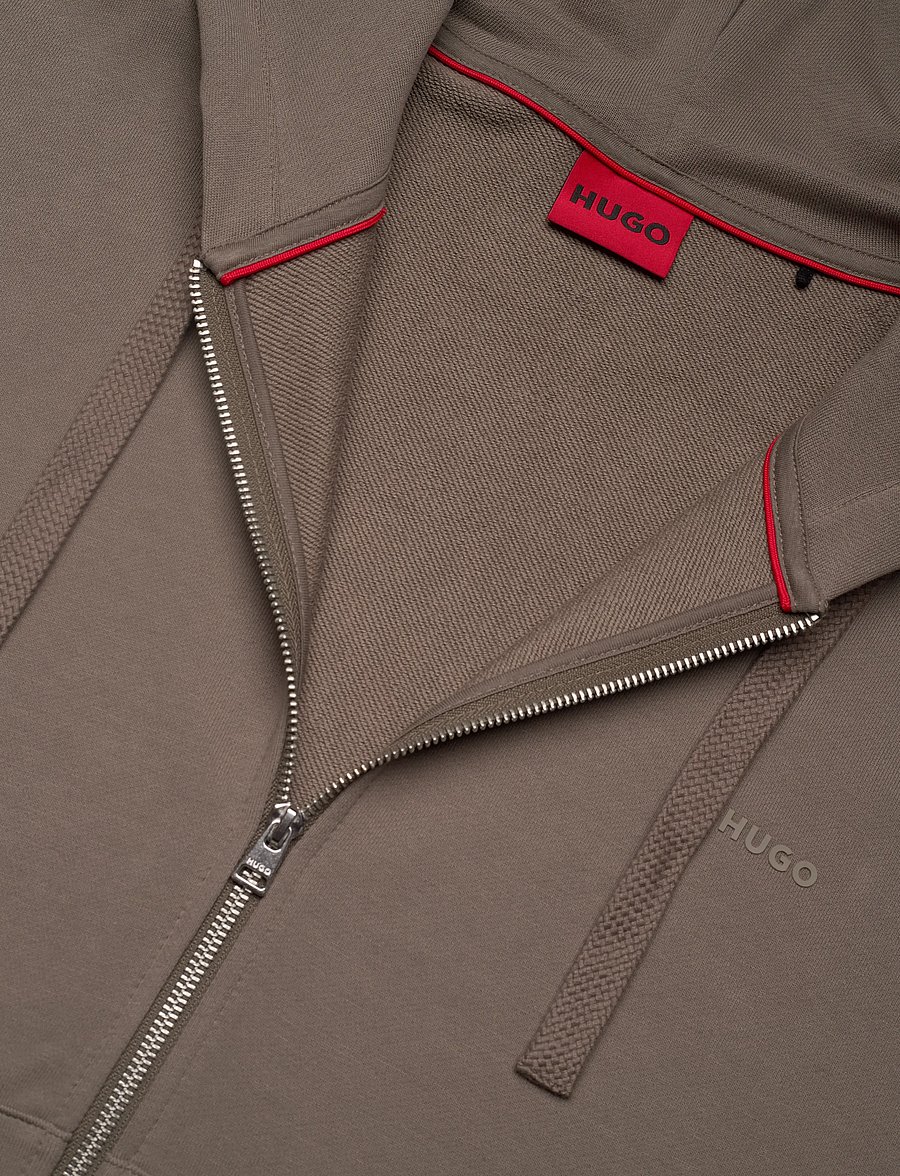 HUGO - Dapozip - hættetrøjer - medium grey - 2