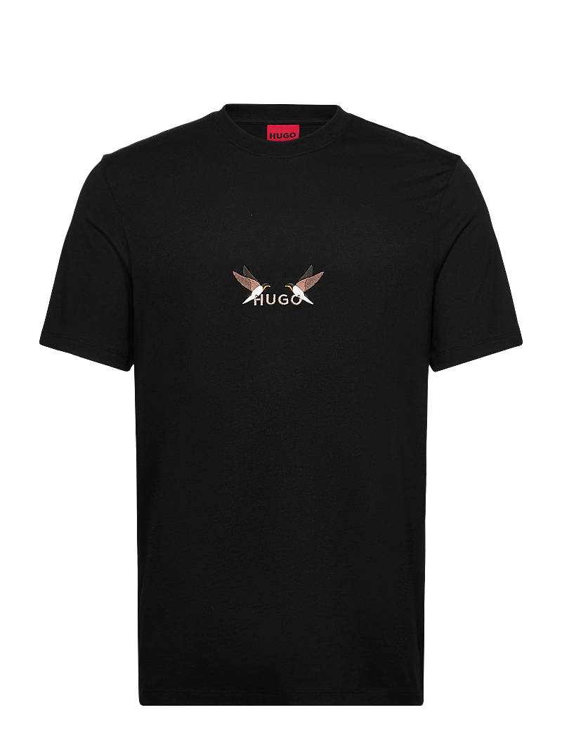 HUGO - Dugolini - kortærmede t-shirts - black - 0