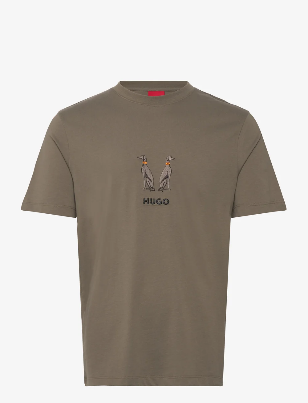 HUGO - Dugolini - short-sleeved t-shirts - medium grey - 0