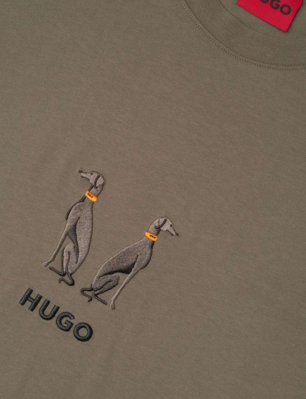 HUGO - Dugolini - short-sleeved t-shirts - medium grey - 2