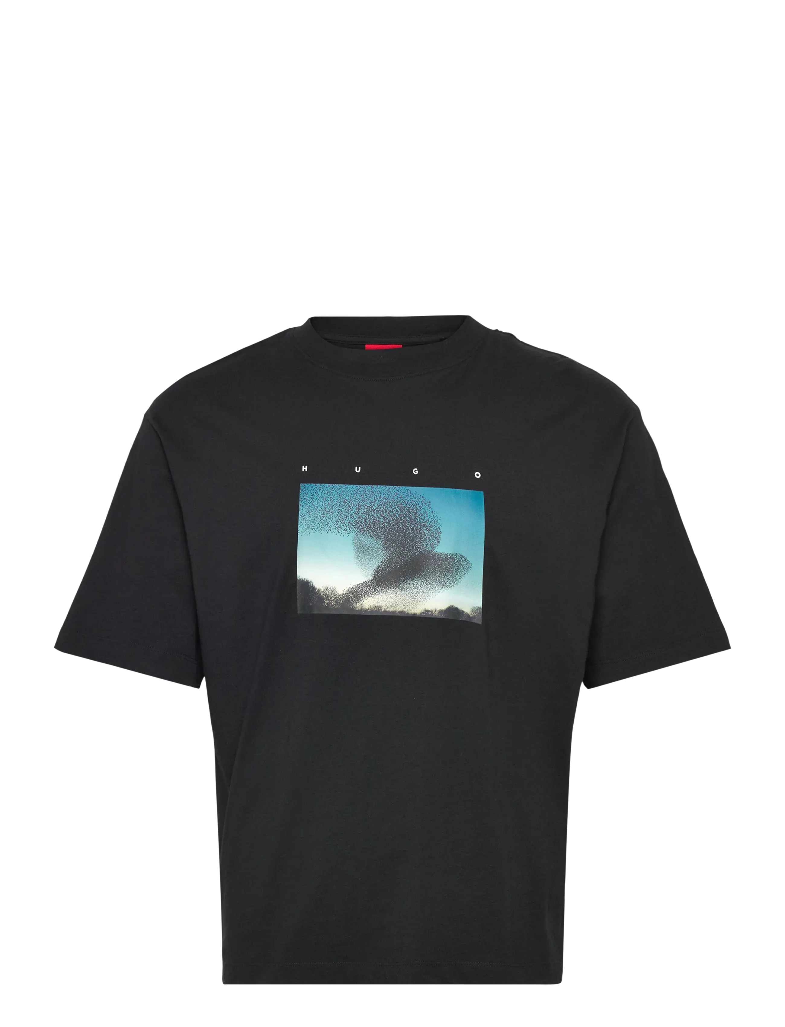 HUGO Dorizon, M, Black, T-Shirts > Kortærmede, Herre