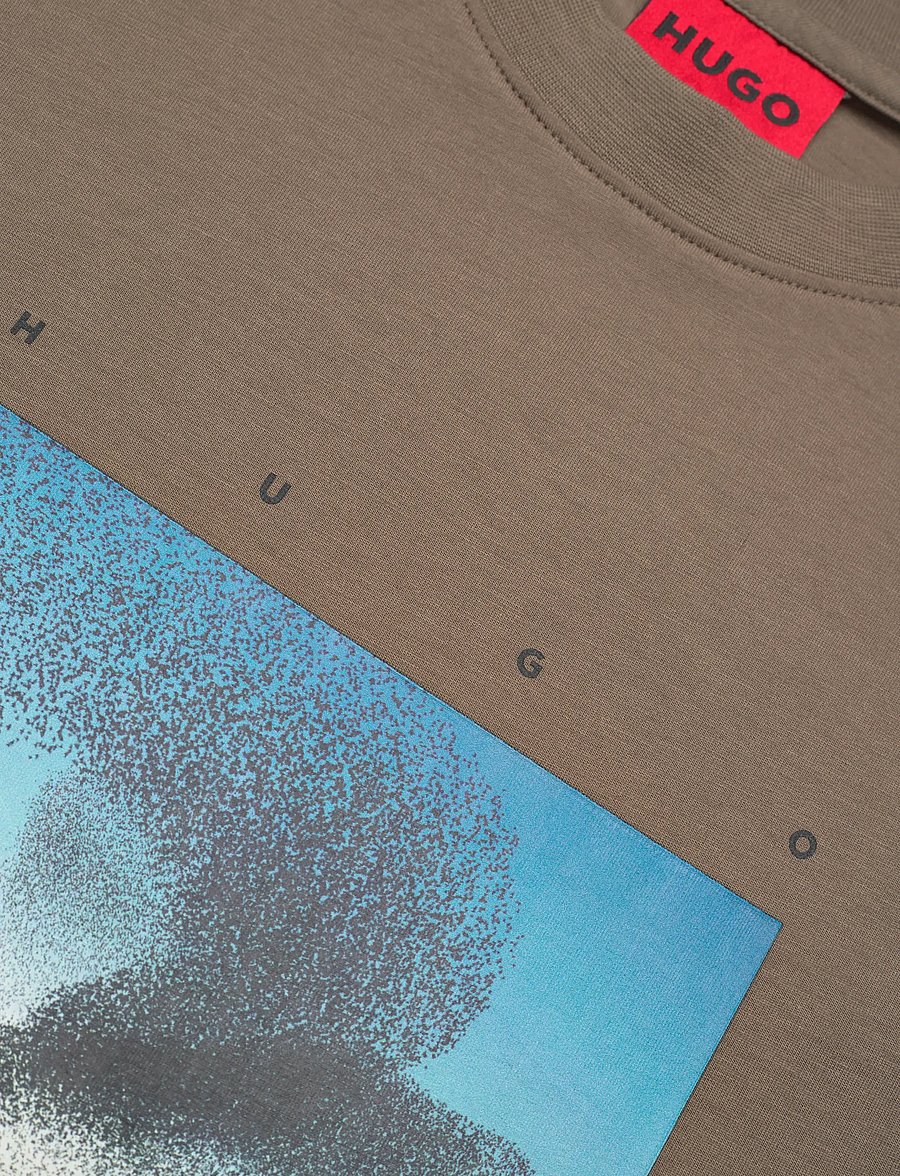 HUGO - Dorizon - kurzärmelige t-shirts - medium grey - 2